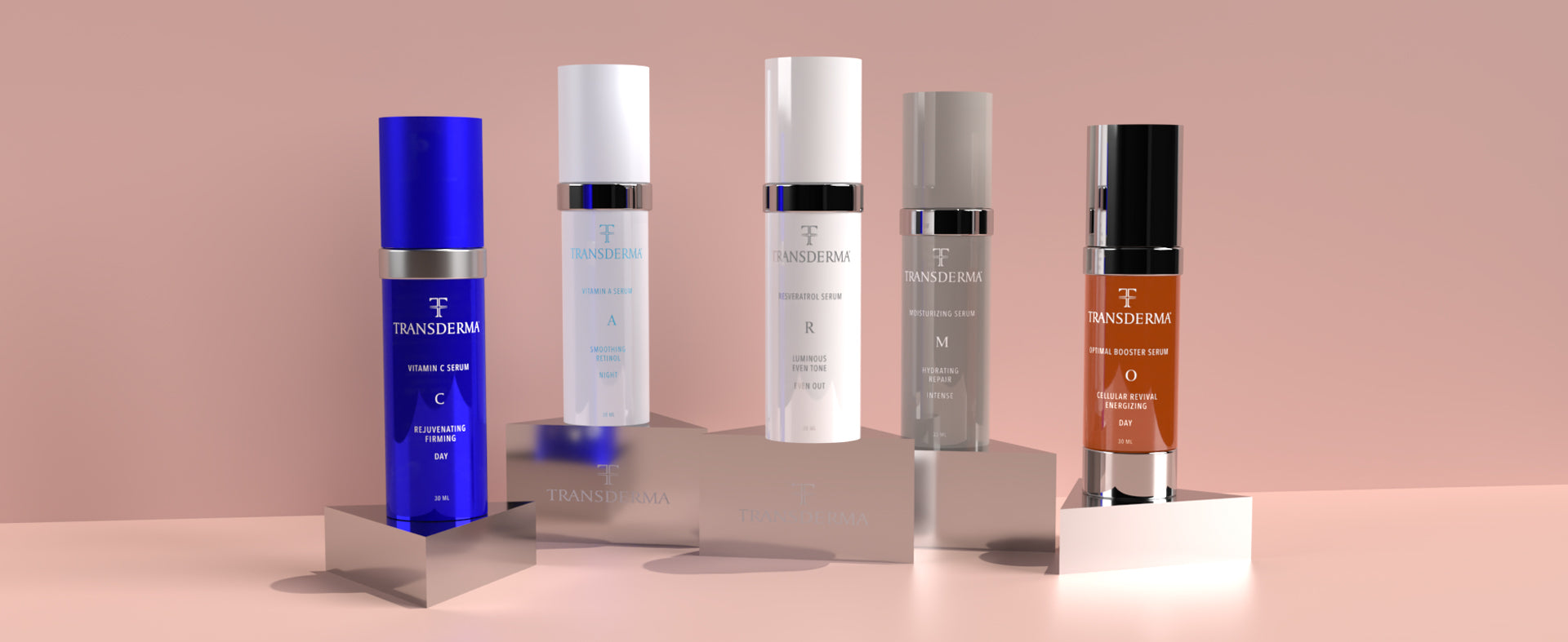 Sérums de soin de la peau Transderma à base de vitamines